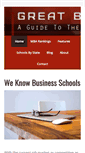 Mobile Screenshot of greatbusinessschools.org